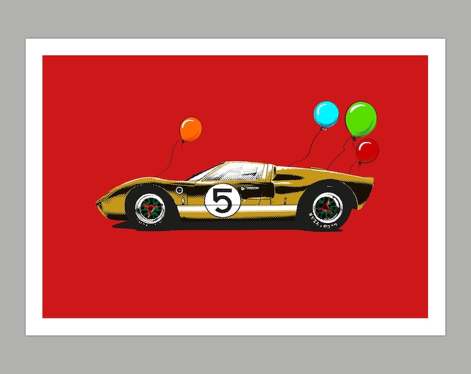 Birthday Ford GT40 Greetings Card