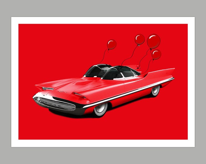 Lincoln Futura Birthday Greetings Card