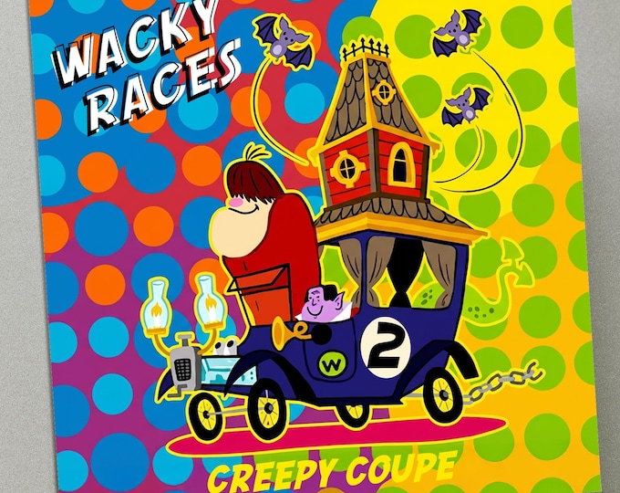 Personalised Birthday Card - Wacky Races No.2