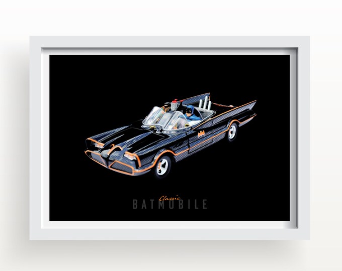 1960s Classic Batmobile Art Print