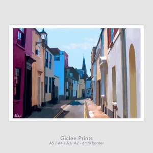Impression giclée et carte de voeux de peinture à l'huile originale Kent