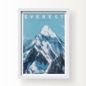 Stampa fine art del Monte Everest e biglietto d'auguri