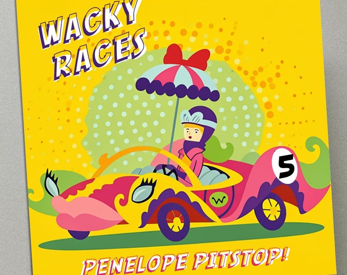 Personalised Birthday Card - Wacky Races No.5