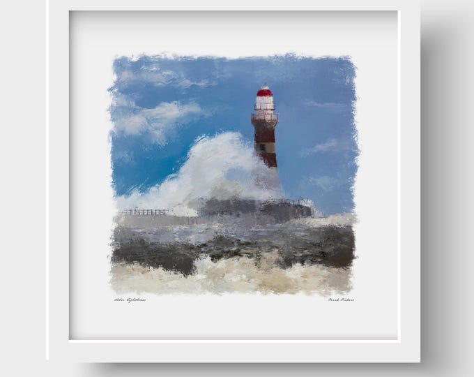 The Shipping Forecast Art Print and Greetings Card - Tyne