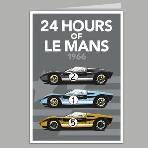 Le Mans 1966 Grußkarte