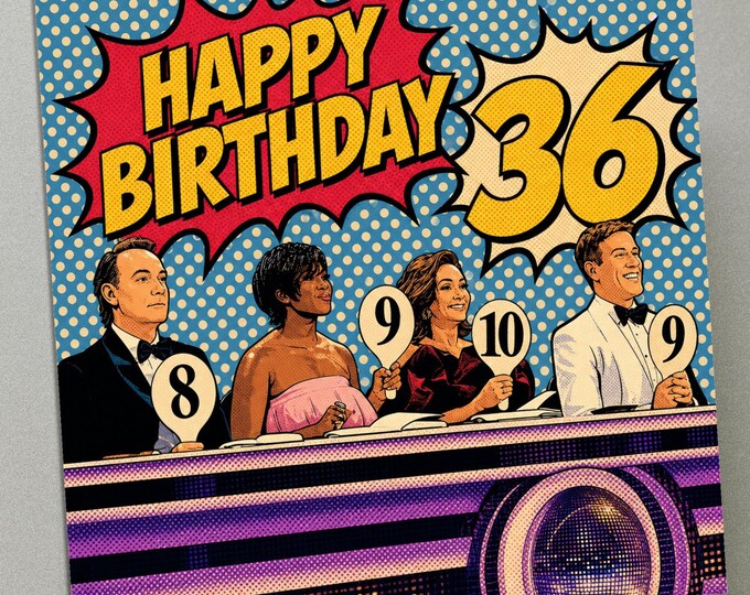 Personalised Birthday Card - Strictly Come Dancing