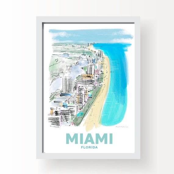 Miami Florida Art Print