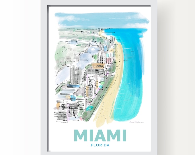 Miami Florida Art Print