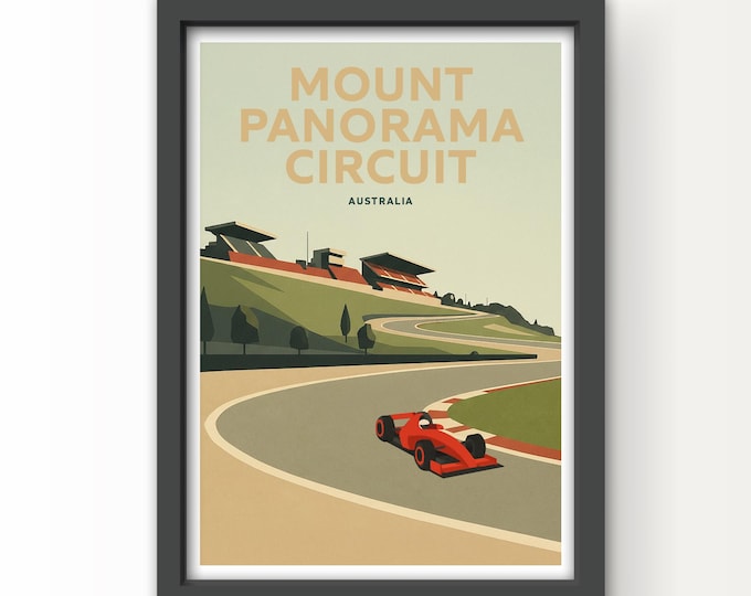 Mount Panorama Circuit, Australia Art Print and Greetings Card