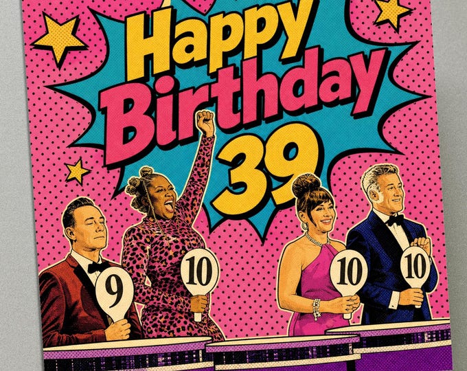Personalised Birthday Card - Strictly Come Dancing