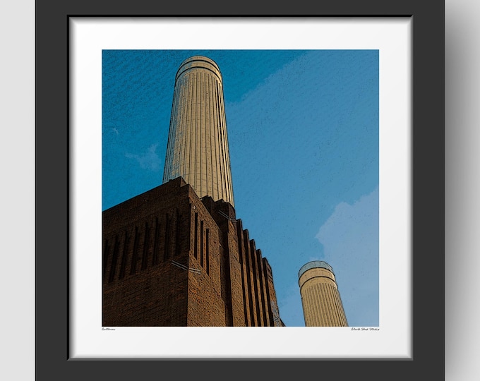 Battersea Power Station London Art Print & Greetings Card