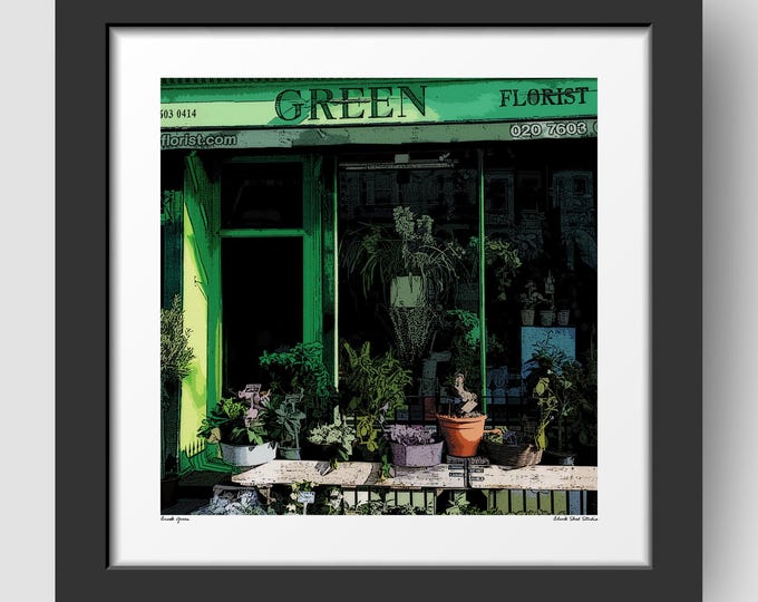 Brook Green Hammersmith London Art Print & Greetings Card