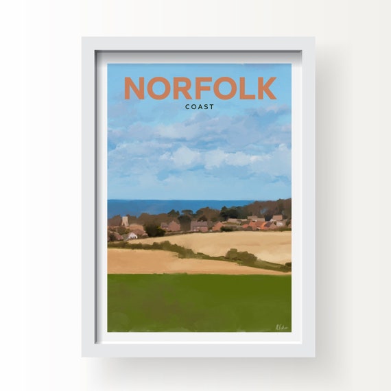 Norfolk Coast Art print and Greetings Card