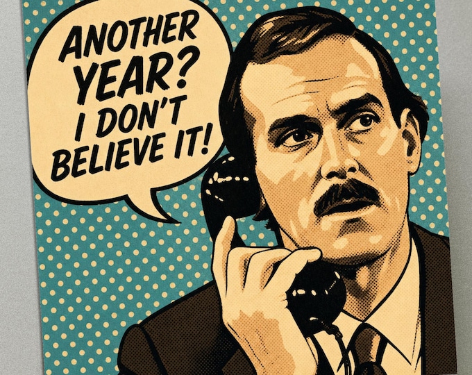 Personalised Birthday Card - Fawlty Towers