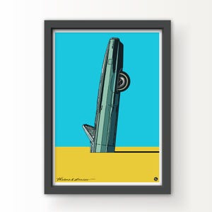 Thelma & Louise Kultiger Ford Thunderbird Kunstdruck und Grußkarte