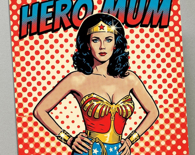 Personalised Retro Mum Mother's Day Card – Comic Style Greeting