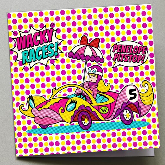 Personalised Birthday Card - Wacky Races No.5