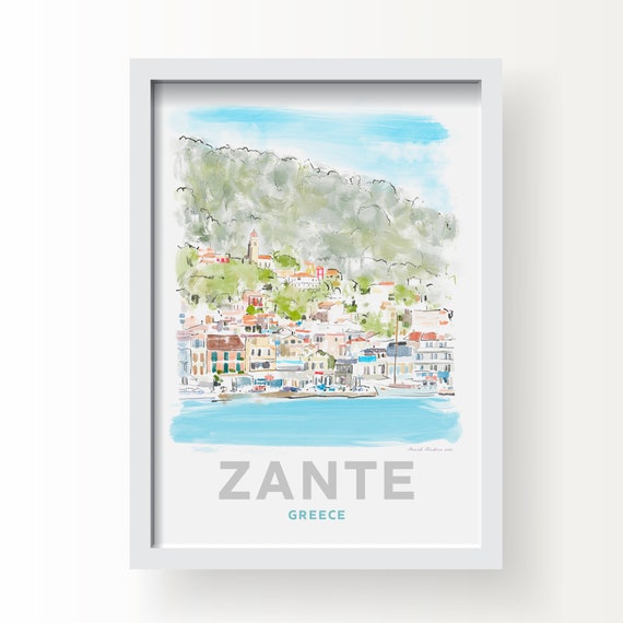Zante Island Greece Art Print