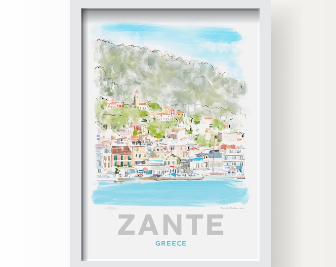 Zante Island Greece Art Print