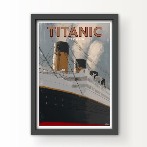 Titanic White Star Line Art Print and Greetings Card