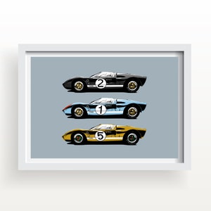 1966 GT40 Le Mans Art Print