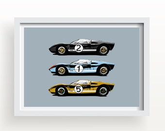 1966 GT40 Le Mans Art Print