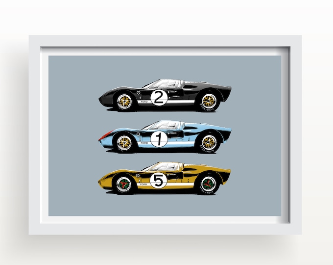 1966 GT40 Le Mans Art Print