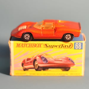 ヴィンテージ マッチボックス スーパーファスト No.68 ポルシェ 910 オリジナルボックス付き