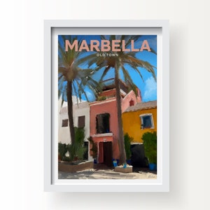 No.2 Marbella Old Town Andalusia Spagna Stampa artistica e biglietto di auguri