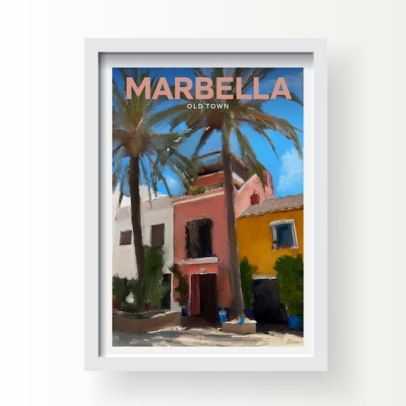 No.2 Marbella Old Town Andalusia Spain Art Print & Greetings Card