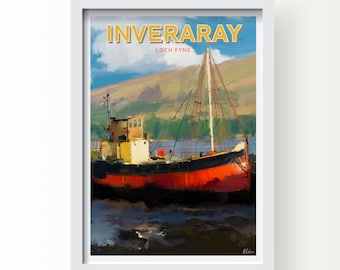 Inveraray, Loch Fyne, Scotland Fine Art Print & Greetings Card