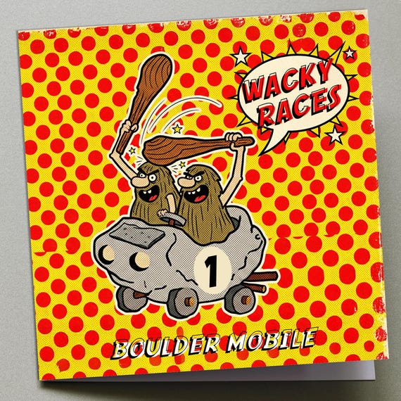 Personalised Birthday Card - Wacky Races No.1