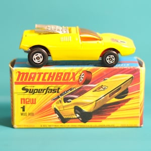 Vintage Matchbox Superfast No 1b Mod Rod 1971. Original Box