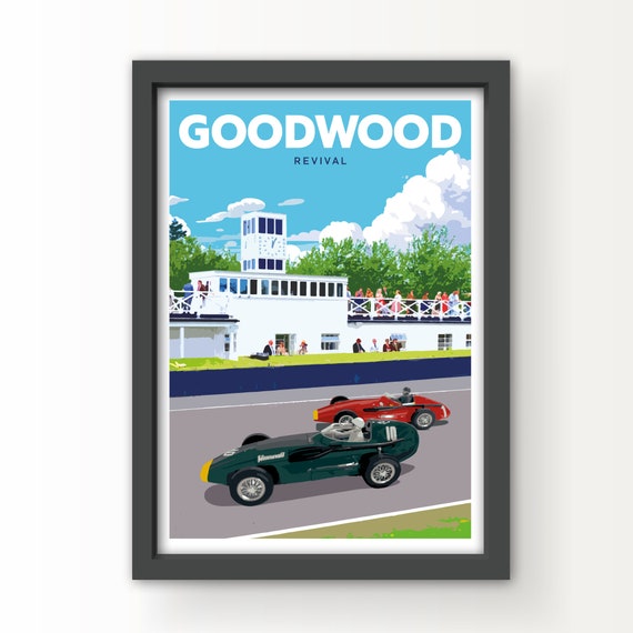 Goodwood Revival 1957 Grand Prix cars Art Print