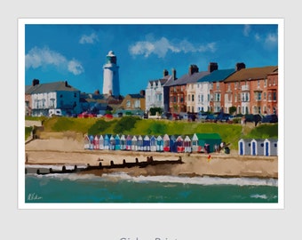 Southwold Suffolk Original Oil Painting Giclee Print and Greetings Card