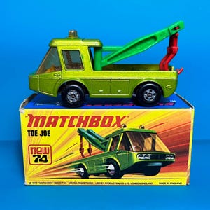 Vintage Matchbox Superfast No 74b Toe Joe 1972 with original box