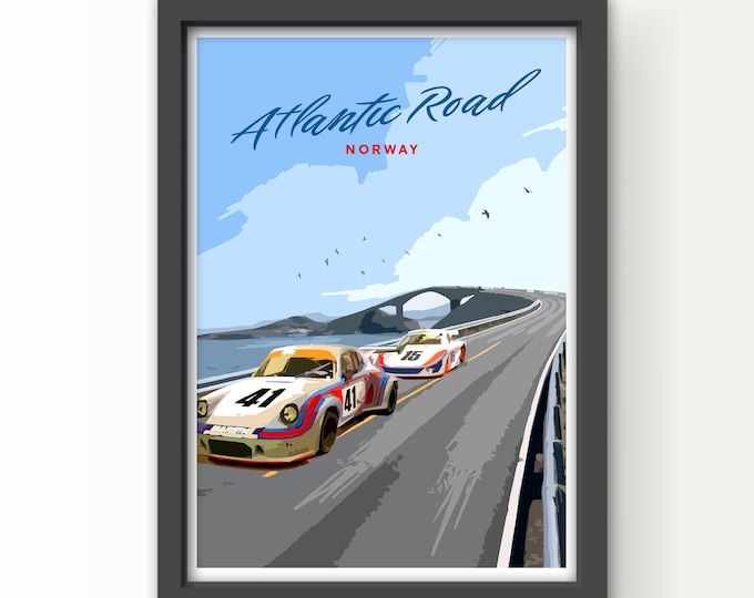 The Atlantic Road Norway Art Print and Greetings Card