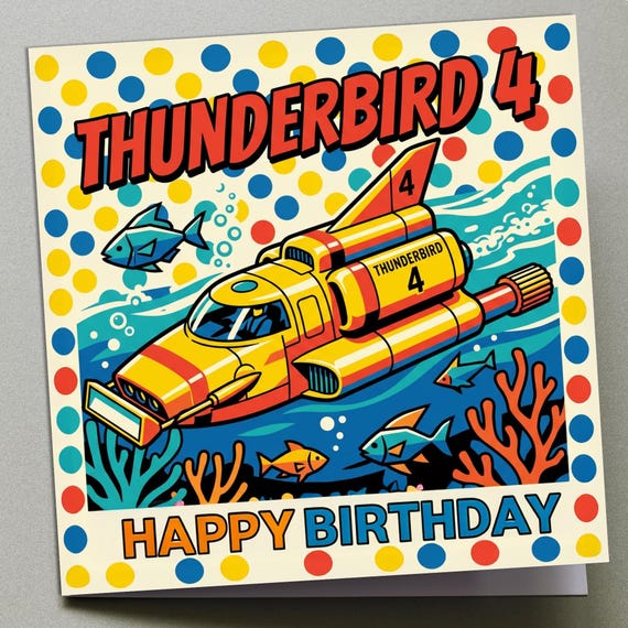 Personalised Birthday Card - Thunderbird No4