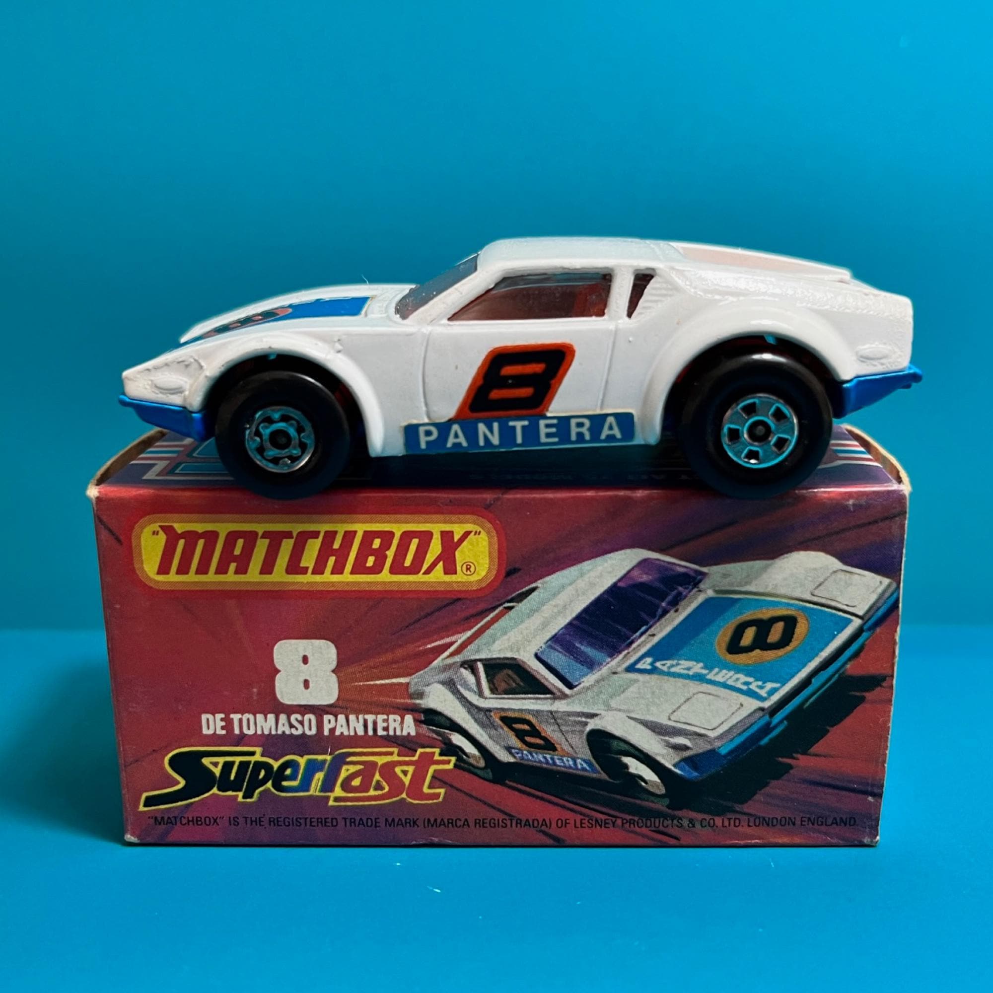 Vintage Matchbox Superfast No 8 Pantera with original box