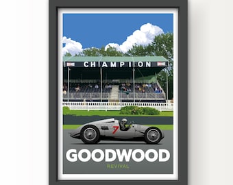 Goodwood Revival Auto Union AG Art Print
