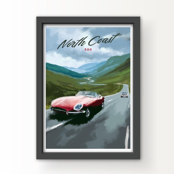North Coast 500 Art Print and Greetings Card