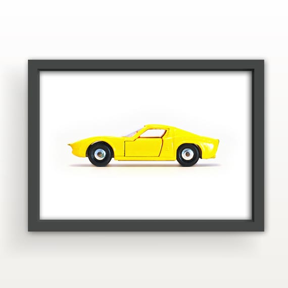 Vintage Matchbox Lamborghini Miura Car 1969 Art Print & Greetings Card
