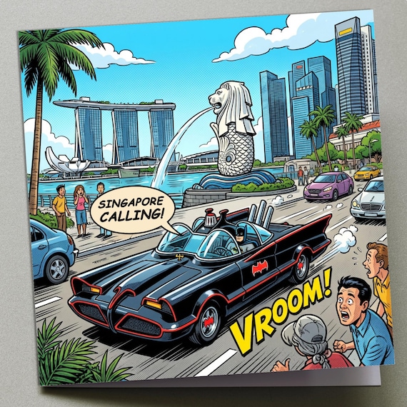 Personalised Birthday Card - Batman in Singapore