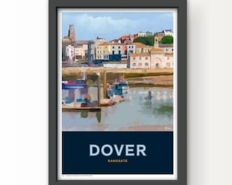 The Shipping Forecast Art Print Poster and Greetings Card - Dover
