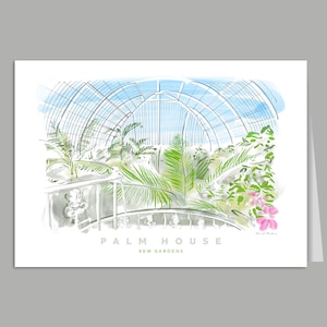 Biglietto d'auguri per Palm House, Kew Gardens, Londra