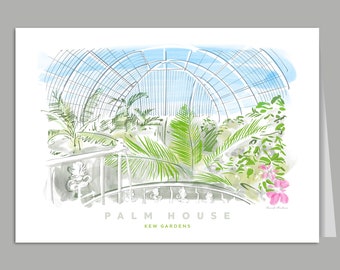 Carte de voeux Palm House, Kew Gardens Londres