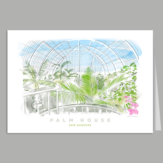 Palm House, Kew Gardens London Greetings Card
