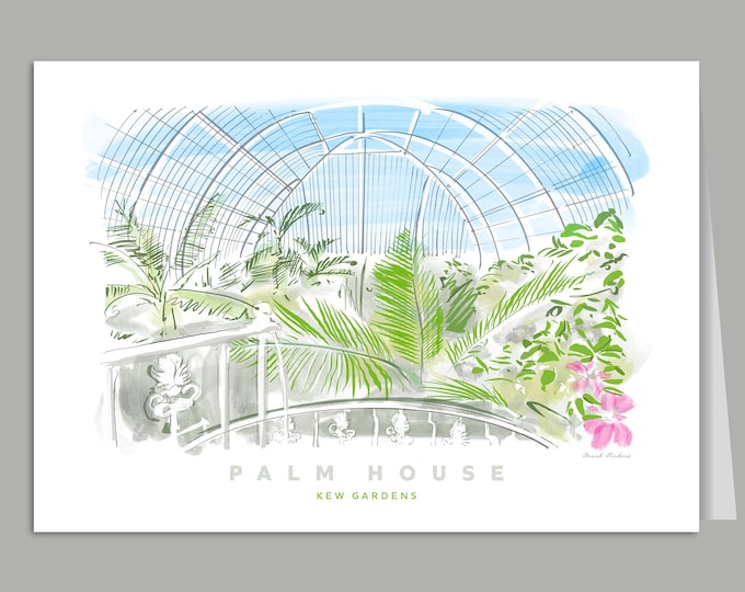 Palm House, Kew Gardens London Greetings Card