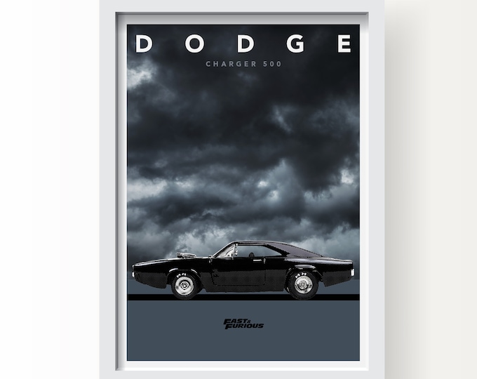 Dodge Charger 500 Art Print Poster