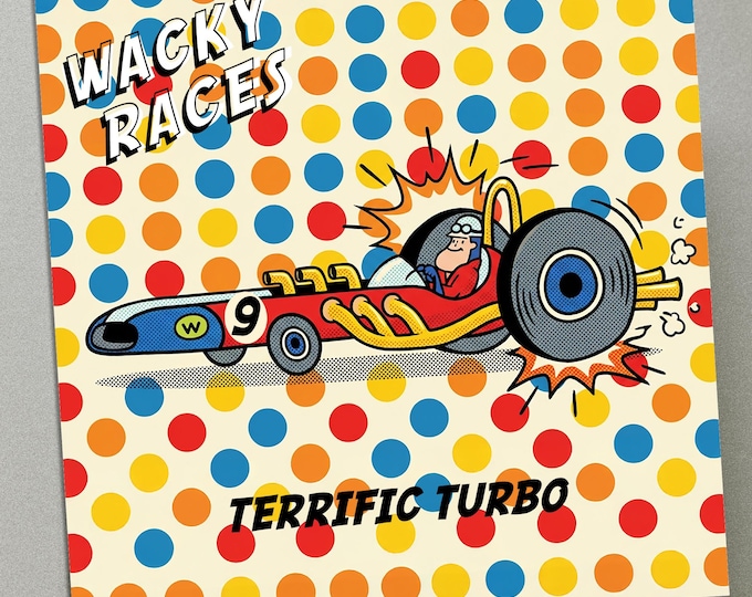 Personalised Birthday Card - Wacky Races No.9